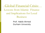 Financial Crisis: Lessons for Islamic Finance