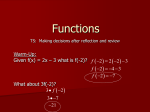 Functions