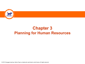 Chapter 3 Planning for Human Resources