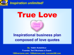 SUCCESS IN LOVE (Inspirational Business Plan)