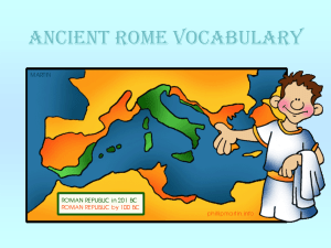 Rome Vocabulary