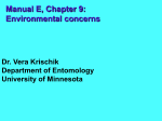 Pesticides in the environment (Manual E, chapter 9)