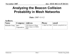 What is the beacon collision problem? - Mentor