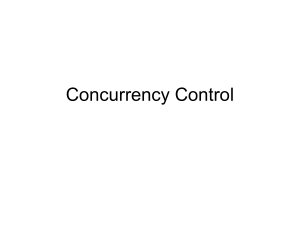 Concurrency Control - High Point University
