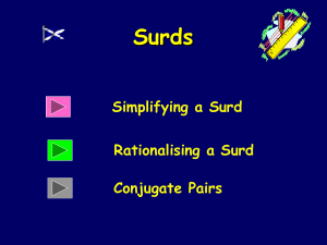 What is a Surd - Mr