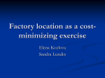 Factory location as a cost