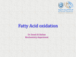 Fatty Acid oxidation