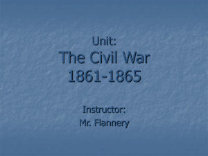 Unit: The Civil War 1861-1865