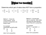 Ratios, Rates, and Proportions Reteaching printing key