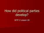 How did political parties develop?