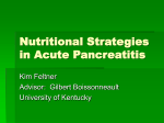 Nutritional strategies in acute pancreatitis