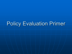 Policy Evaluation Primer