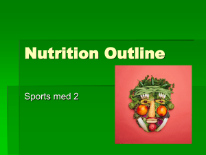 nutrition outline
