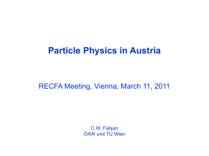 Particle Physics in Austria