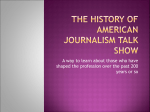 The History of American Journalism Project