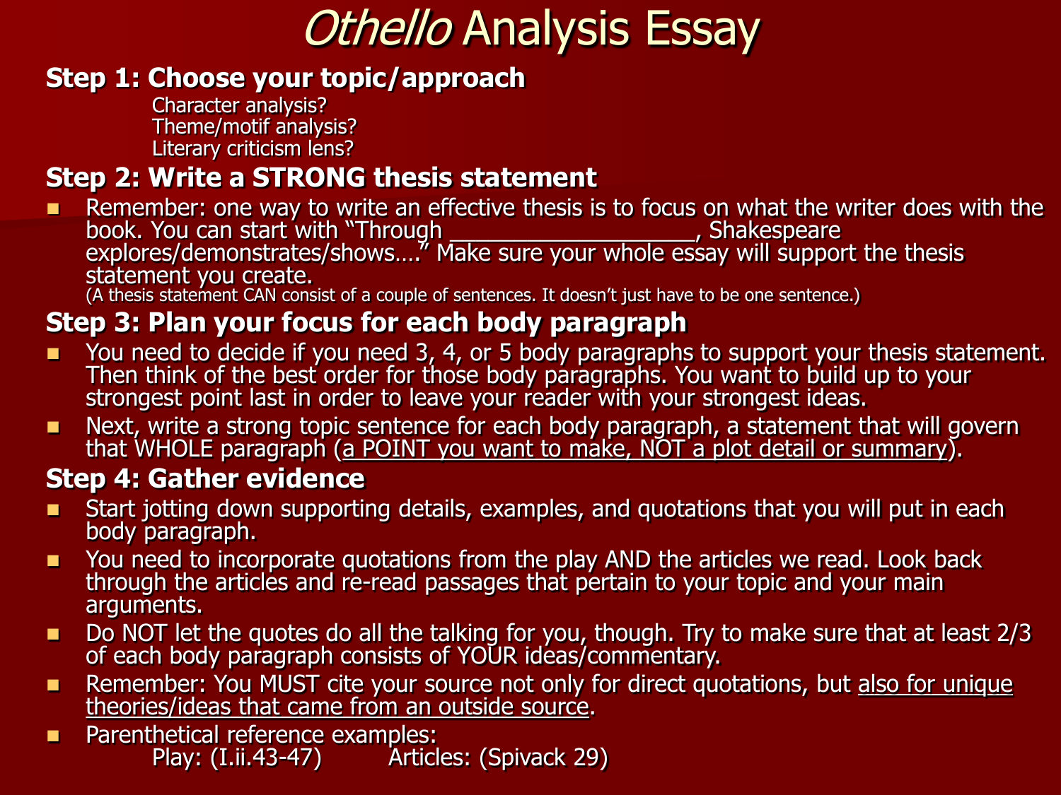 Science Fiction Essay Proposal Essay Topic Ideas also Simple Essays For High School Students Othello Analysis Essay Planningwriting Steps Example Thesis Statements For Essays