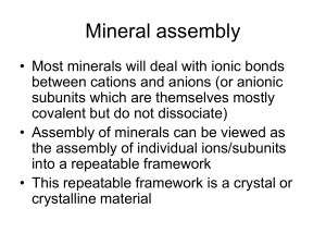 Lecture 5 - Crystallization