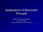 Applications of Bernoulli`s Principle