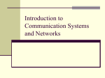 Introduction to Communications and Networks