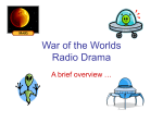 War of the Worlds PPT