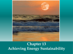 Chapter 13 Achieving Energy Syustainability