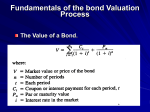 Fundamentals of the bond Valuation Process