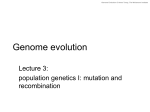 Genome evolution: a sequence