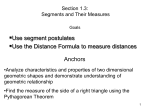 Section 1-3: Segments and Their Measures