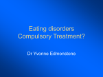 Eating disorders Compulsory Treatment?