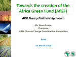 Diapositive 1 - African Development Bank