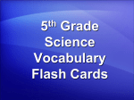 5th Grade Science Vocabulary Powerpoint