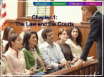 Section 1.2 The Court System and Trial Procedures