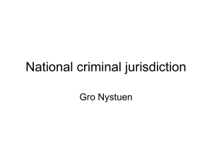 National criminal jurisdiction