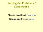 Solving the Problem of Cooperation Marriage and Family