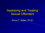 Assessing and Treating Sex Offenders (2)
