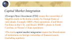 Capital Market Integration