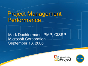 Project Management Performance