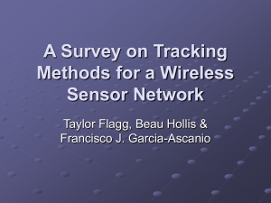 Tracking Methods for a Wireless Sensor Network