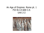 An Age of Empires: Rome and Han China, 753 BCE-600 CE