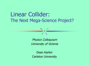 Linear Collider - University of Victoria