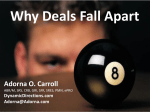 Why Deals Fall Apart