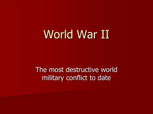 World War 2 - social studies