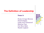 The Definition of Leadership