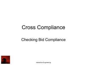 Bid Compliance - ORION Active Structure