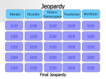 Heredity Jeopardy Power Point