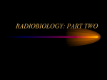 radiobiology: part two