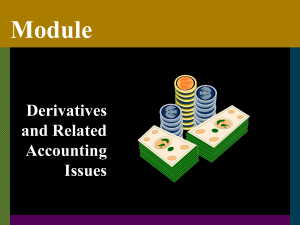 CHARACTERISTICS OF DERIVATIVES