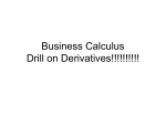 Power Point Drill on Derivatives