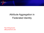Attribute Aggregation in Federated Identity