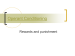 Operant Conditioning: Notes
